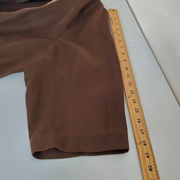 Lands' End Long Sleeve LINEN Blazer Size 26W Open Front Brown Jacket Pockets - Picture 7 of 11